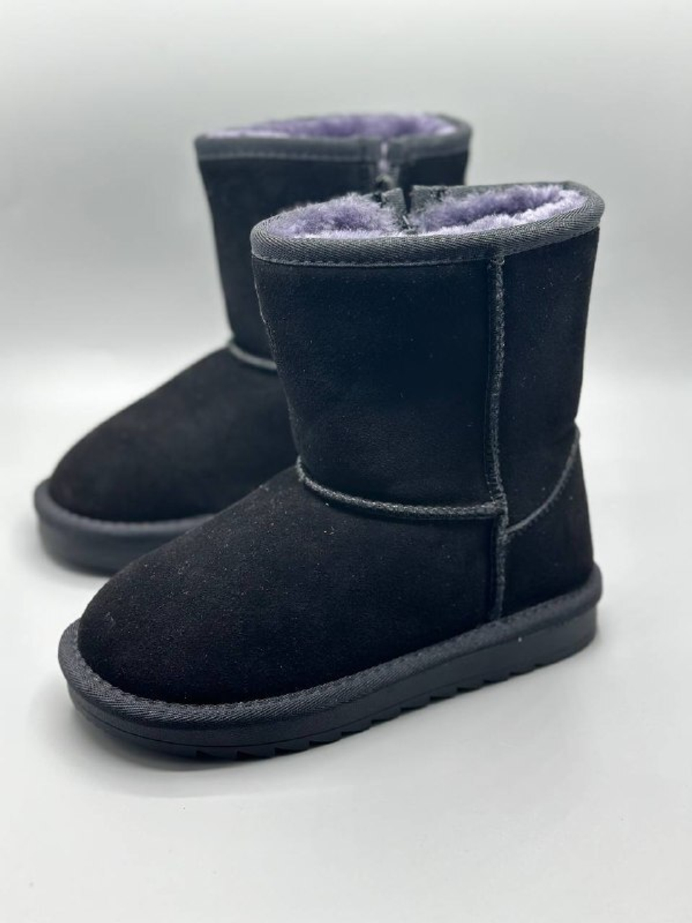 Детские зимние чёрные угги Buba Black Violet