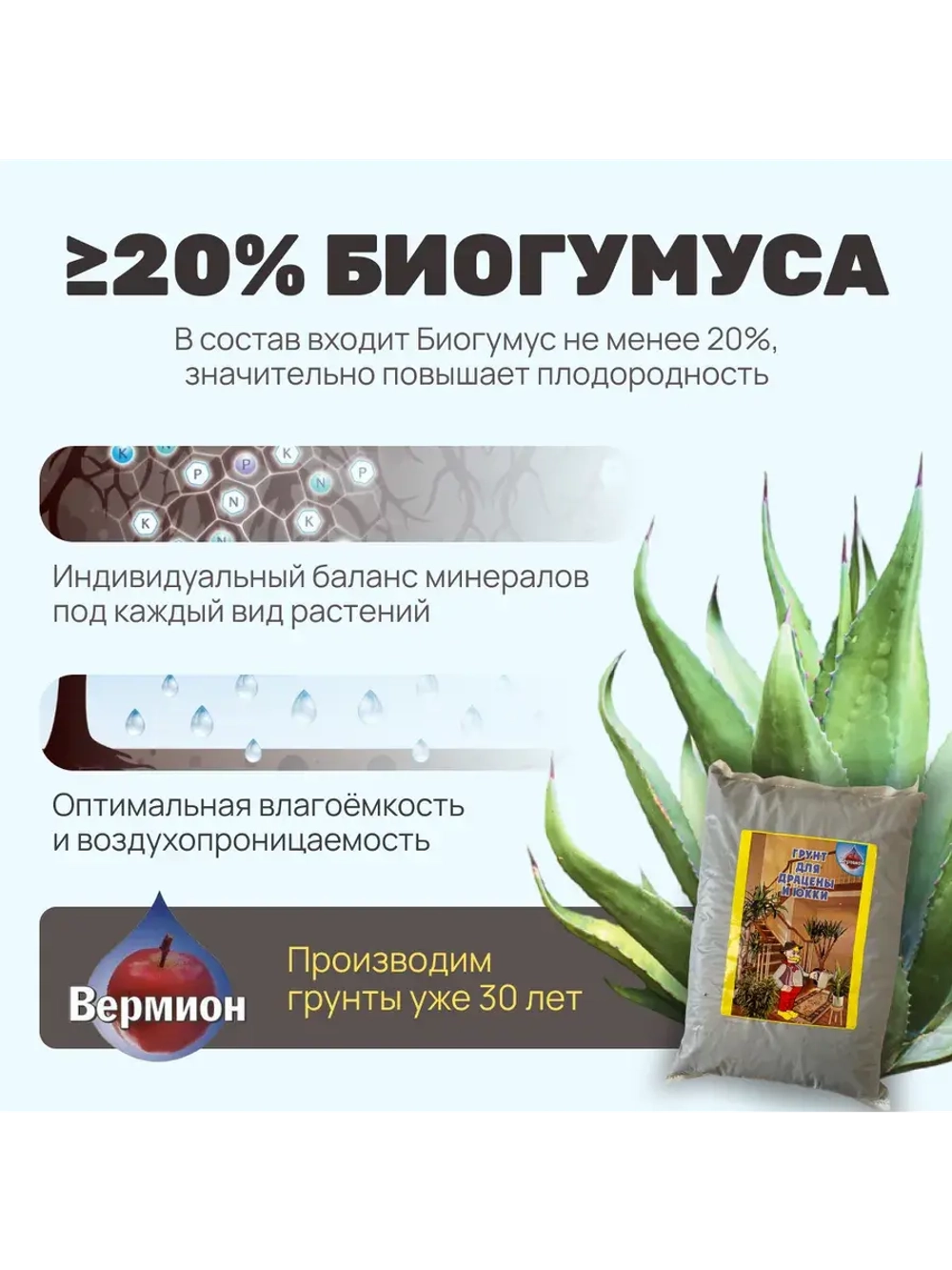 Органический грунт для драцены и юкки 2,5 л