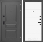 Дверь Входная Металлическая Лабиринт ОРЛЕАН 13 Белый софт