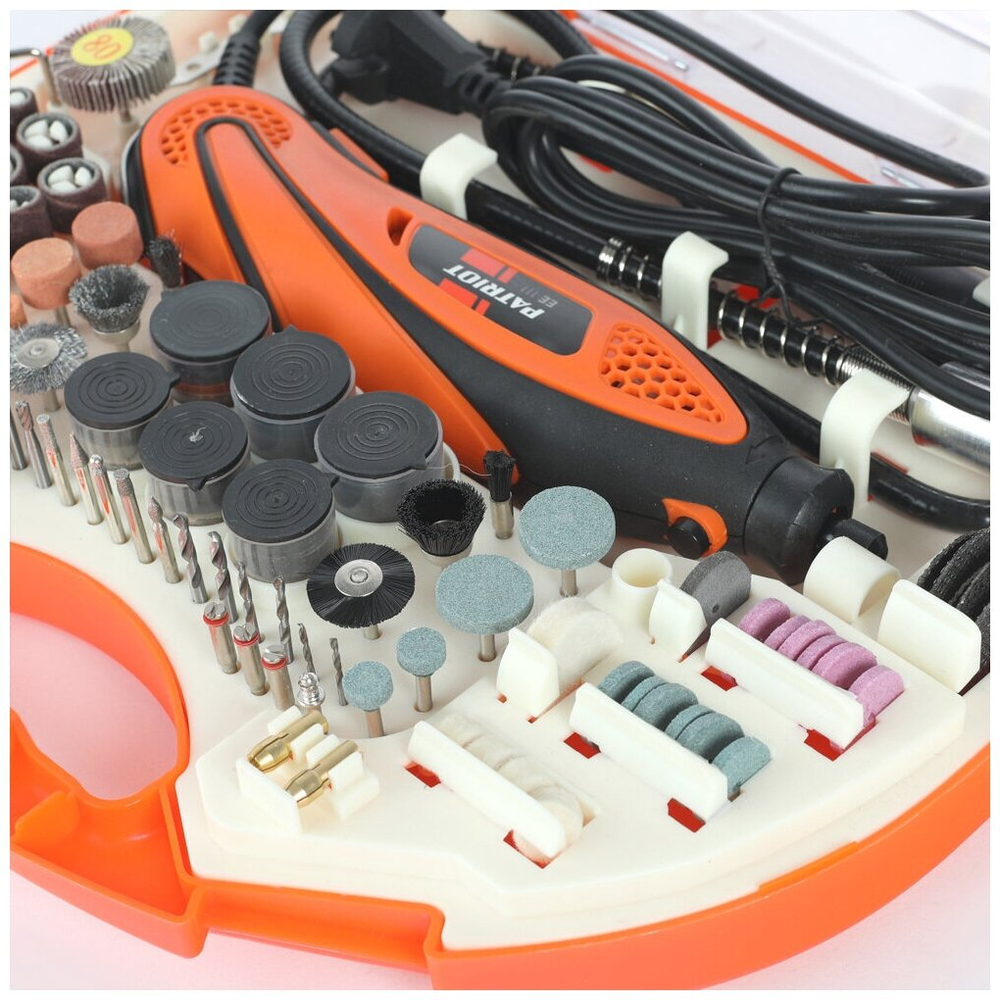 Гравер электрический PATRIOT EE 111 с гибким валом, 140Вт, 10000-32000 об/мин (150301055)