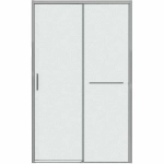 Душевая дверь Grossman Style 130 100.K33.05.130.10.02 стекло шиншилла/профиль хром