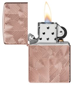 Зажигалка Zippo Armor® Hearts Rose Gold (48919) 3