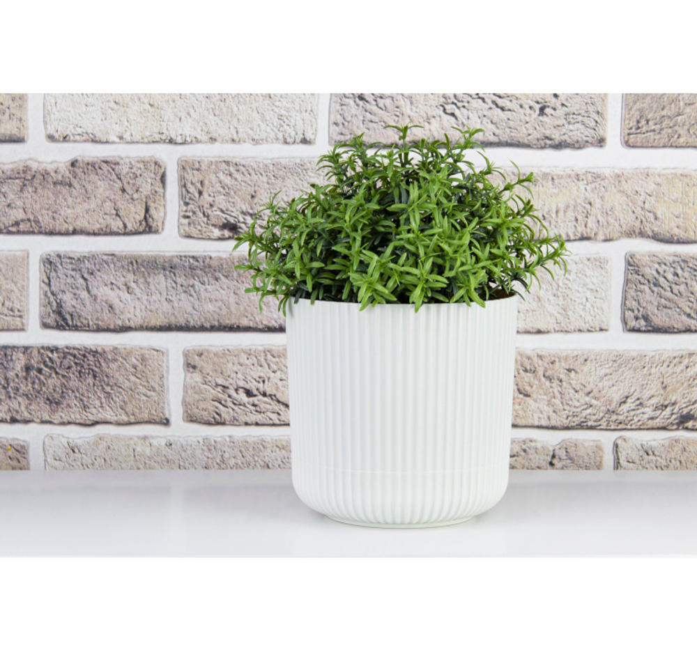 Кашпо ВЕЛЬВЕТ D140мм 1,6л с пристегнутым поддоном