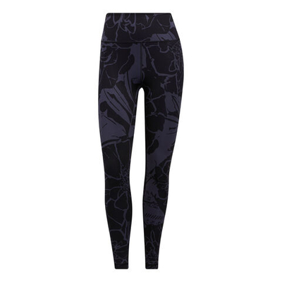 Женские теннисные брюки adidas Optime Flower 7/8 Tight Women - Blue