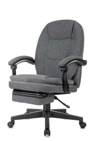 Кресло руководителя Бюрократ CH-868MSG-BF серый 3C1 крестов. пластик подст.для ног пластик черный