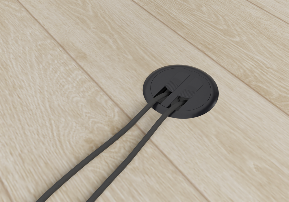 Лючок в пол 3 мод. (1, 5 мод. 45х45 мм.),  пластик