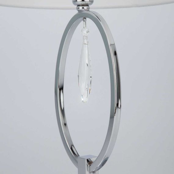 Настольная лампа Eurosvet 01055/1 хром/прозрачный хрусталь Strotskis