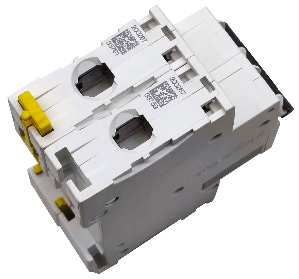 Автоматический выключатель Schneider Electric iC60H D 2P 6A 10кА  A9F85206 Серия Acti 9 два полюса 2 ампера ток расцепления D 10 килоампер