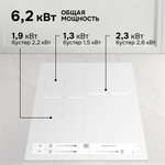 Стеклокерамическая варочная панель Zigmund & Shtain CI 24.4 W