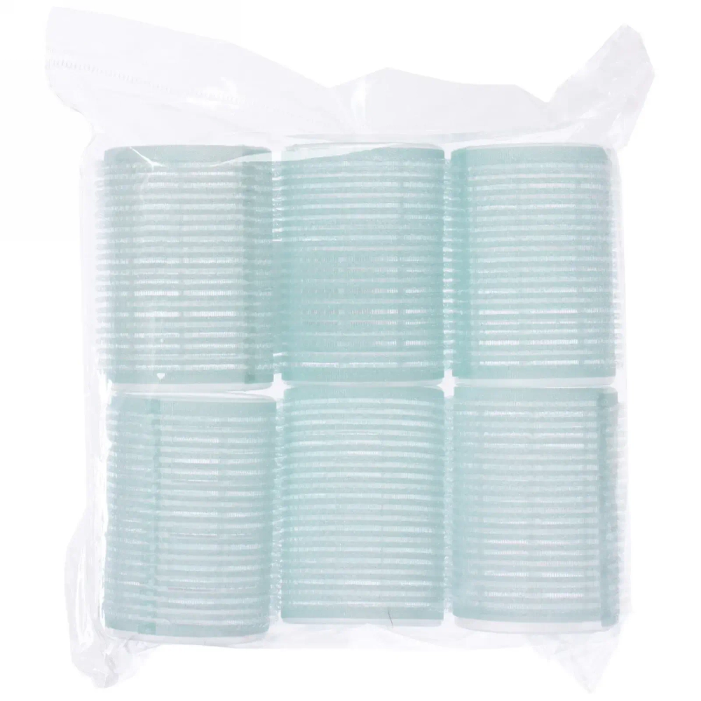 Бигуди липучки, 6шт., однотонные, цвет микс, d-4,5