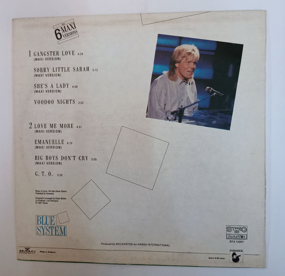 Винтажная виниловая пластинка LP Blue System Walking On A Rainbow (Болгария 1988) NM