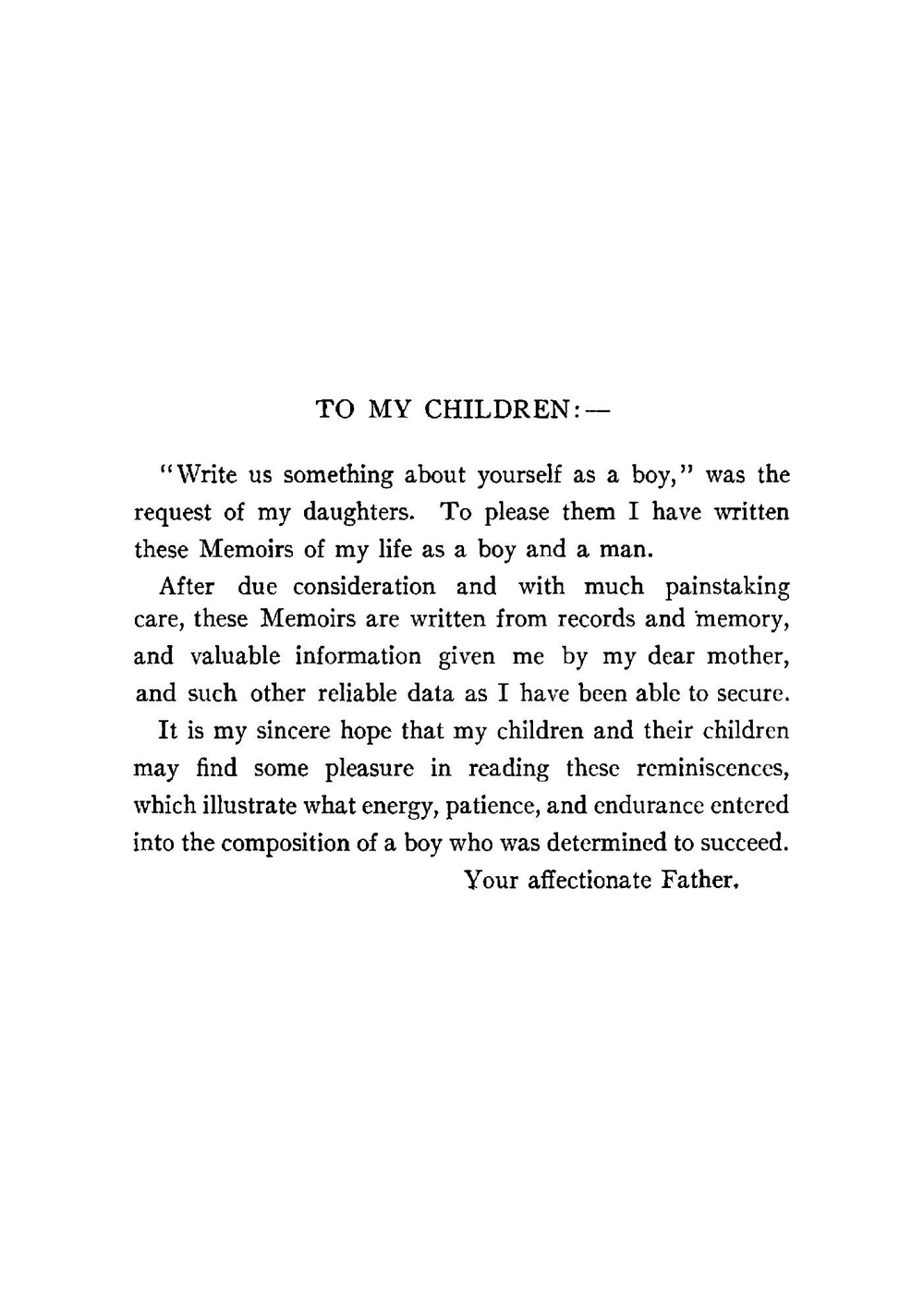 Memoirs of Paul Henry Kendricken | Kendricken Paul Henry