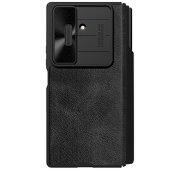 Кожаный чехол книжка от Nillkin для Samsung Galaxy Z Fold 7, серия Qin Pro Leather Case (с держателем для S Pen)