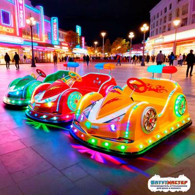 Бамперная машина «Гоночный болид» детская, 2 места, на батареях для проката