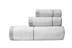 Полотенце 70x140 Garda Decor Орсетто белое