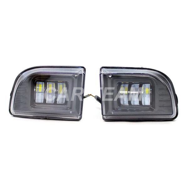 Противотуманные фары (ПТФ) линзованные "Sal-Man" на Chevrolet Lacetti (арт. 01511) (3 диода LED 50W)