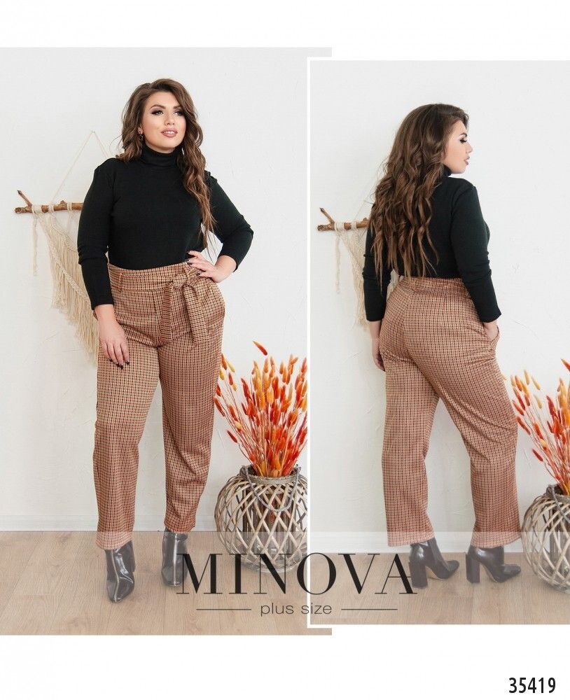 Брюки 735-1-рыжий Minova