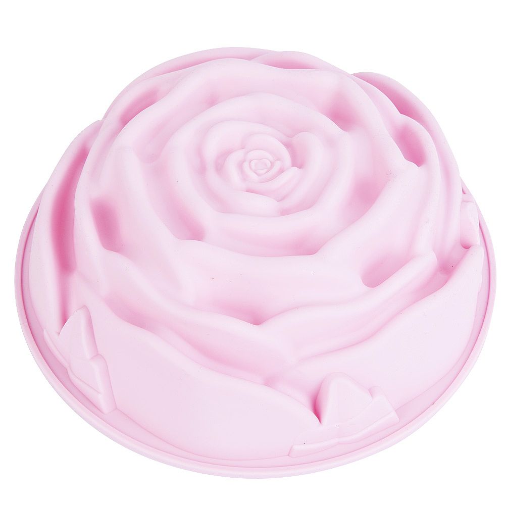 Форма для выпечки "Роза" 23,5*23,5*7,5см (4вида) (силикон)