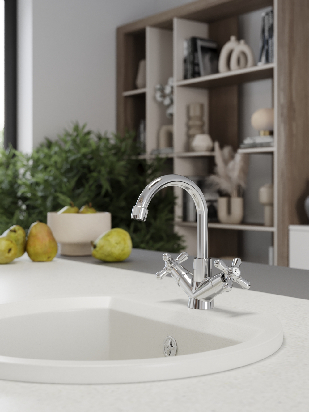 Смеситель для раковины Domaci Равенна D17000CR хром