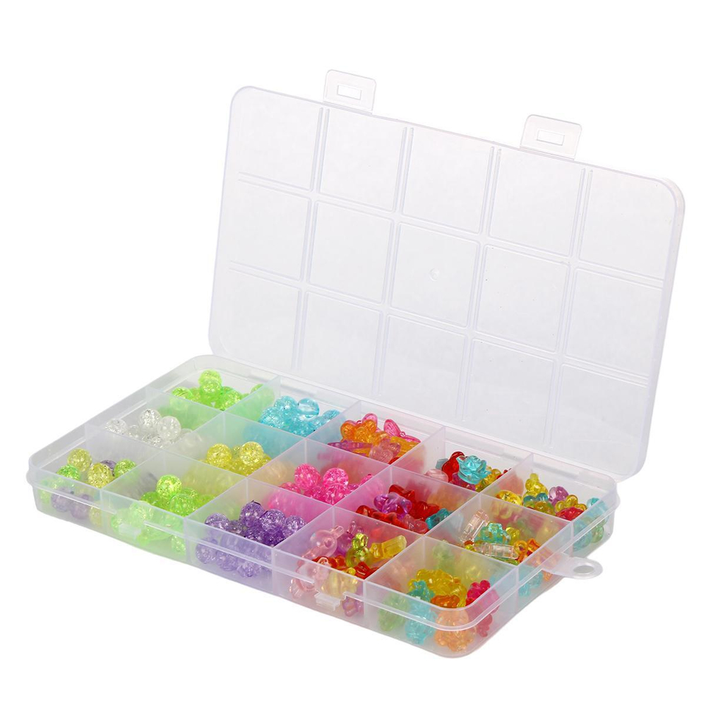 Набор украшений для девочек, в наборе бусины, браслет 10х17 см, коробка с-31058