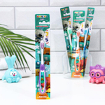 6770176 Зубная щётка детская Bambolina «МиМиМишки» мягкая, с подушечкой для чистки языка, 3-5 лет