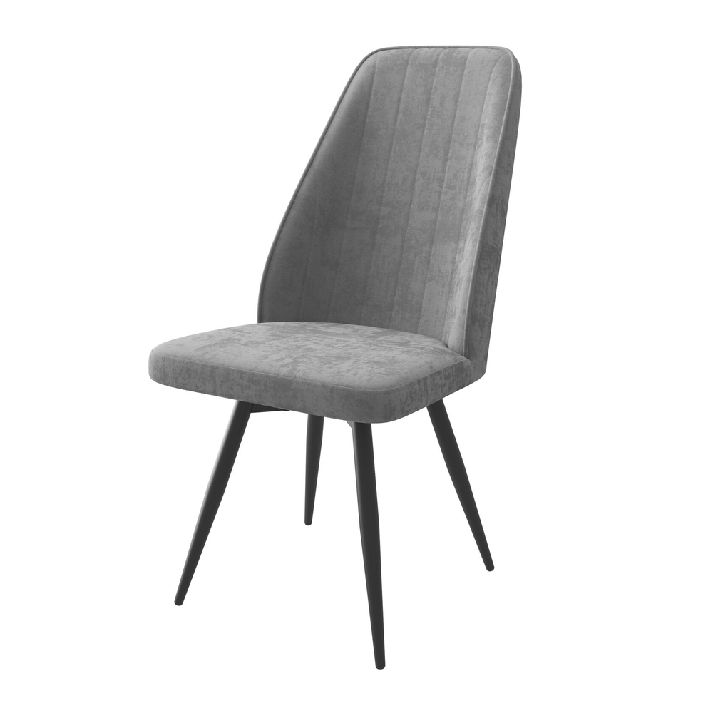 Стул LEONARD M-R, b22 GREY LUX/ЧЕРНЫЙ