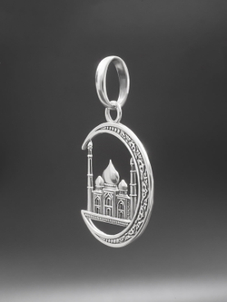 Подвес Мечеть в полумесяце из серебра