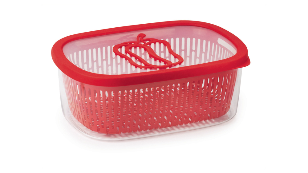 Контейнер для хранения овощей со съемной корзиной 4л SNIPS красный