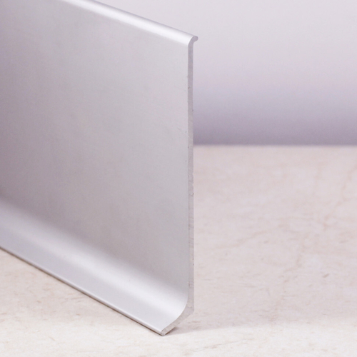 Алюминиевый плинтус ПЛ-150 серебро матовое 3000 мм