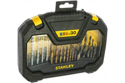 STANLEY, STA7183, Набор титановых сверл и бит New Family 30 шт, шт