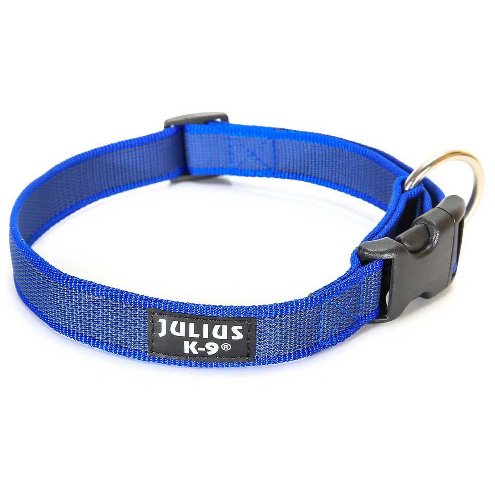 JULIUS-K9 Ошейник для собак Color & Gray (27-42/2 см) сине-серый