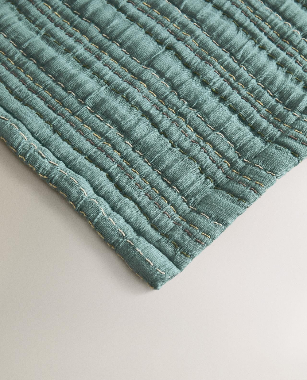 Zara Home - Хлопковое муслиновое одеяло, синий, 140x190 см