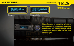 Фонарь Nitecore TM26 + 4АКБ