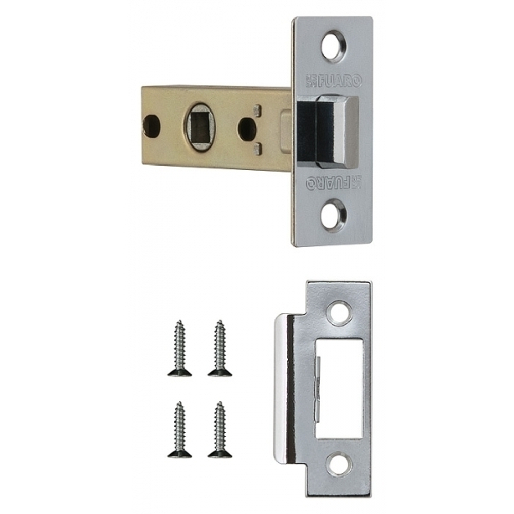 Защелка врезная металл Фуаро F12-45-25 CP, цвет хром (гарантия - 12 месяцев)