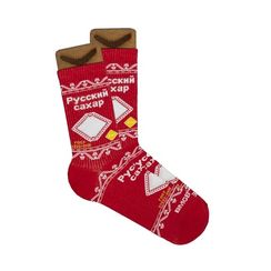 Носки BOOMERANGS Русский Сахар, красный