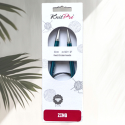 Спицы круговые Zing, 8мм/80см, KnitPro,(47136)