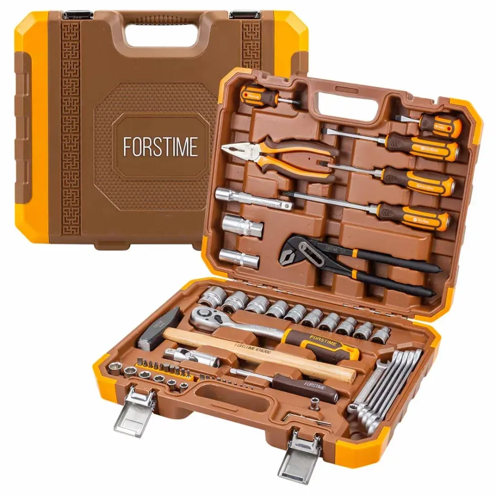Набор инструментов в пластиковом кейсе (60 предметов) FORSTIME FT-4602-5