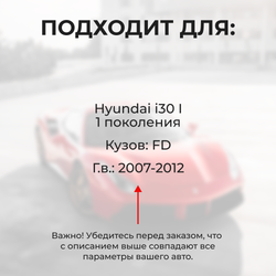 Ремкомплект ограничителей дверей Hyundai i30 (I) FD (2 двери, тип 10) 2007-2012