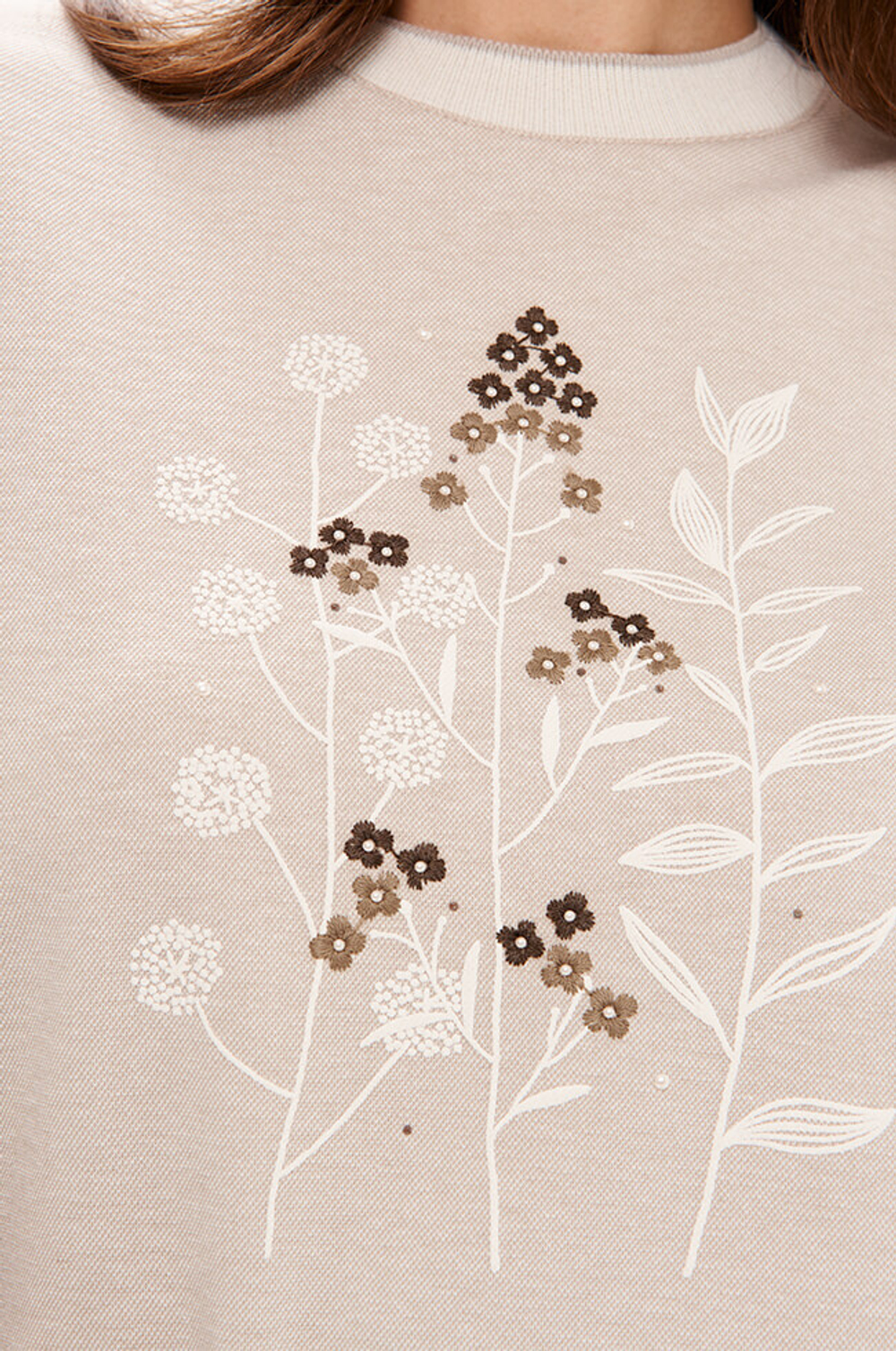 23371 Свитшот женский (бежевый)