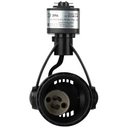 Трековый светильник однофазный ЭРА TR12-GU10 BK под лампу GU10 черный | Однофазные светильники под лампу