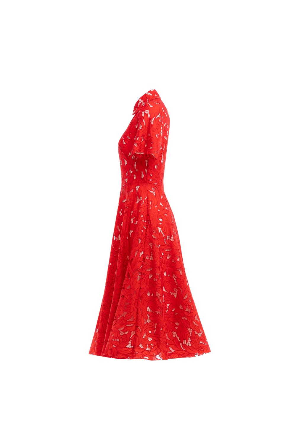 08-02-25 SS Хлопковое платье из "шитья" красное