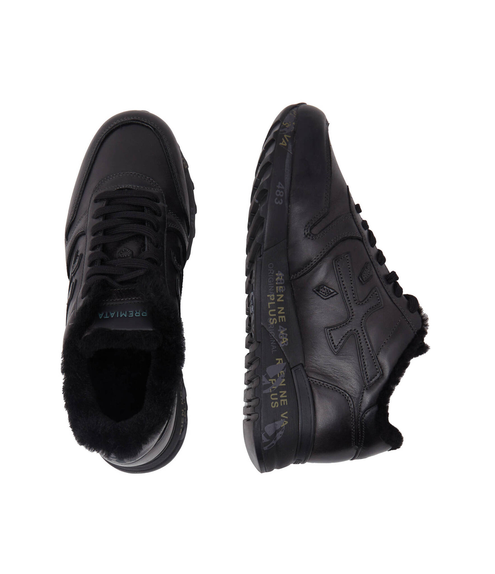 Кожаные кроссовки mick Premiata - черный(MICK)
