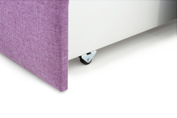 Детская мягкая кровать с ящиком Бельмарко Letmo черничный мусс рогожка