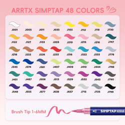 ‎Arrtx Simptap акриловые маркеры 48 шт