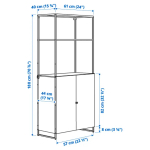 Книжный шкаф - JOSTEIN IKEA/ ЙОСТЕЙН ИКЕА,  180х61 см, белый