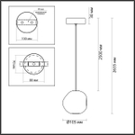 5084/5L ODL Подвес LED 5Вт 4000К 220В IP20 L-VISION