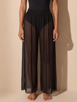 Брюки пляжные Сетка Черные