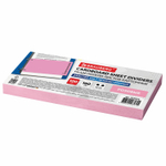 Разделитель картонный BRAUBERG, 100 листов 105х240 мм, 160 гр, розовый