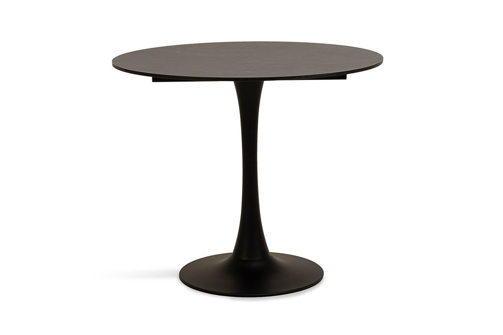 "Тюльпан" стол из HPL круглый Ø70см, цвет "серый гранит"