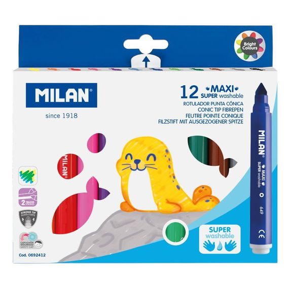 Flomaster \ Фломастер \Box 12 superwashable maxı fıbrepens